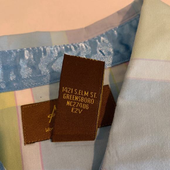 Aura Wrangler Shirt Womens M Medium Pastel Pearl Snap Buttons Western Flip Cuff - Picture 9 of 11